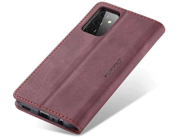 CaseMe Samsung Galaxy A72 Wallet Kickstand Magnetic Flip Leather Case