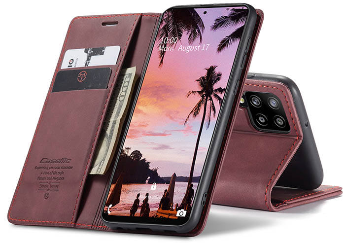 CaseMe Samsung Galaxy A72 Wallet Kickstand Magnetic Flip Leather Case