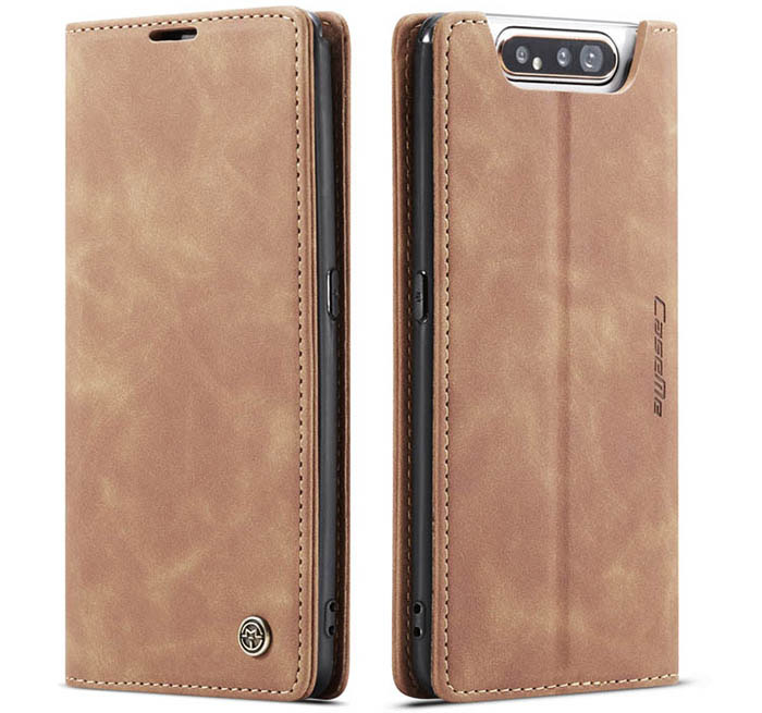CaseMe Samsung Galaxy A80 Wallet Kickstand Magnetic Flip Leather Case