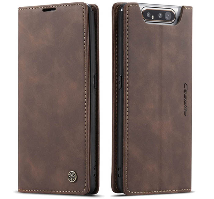 CaseMe Samsung Galaxy A80 Wallet Kickstand Magnetic Flip Leather Case