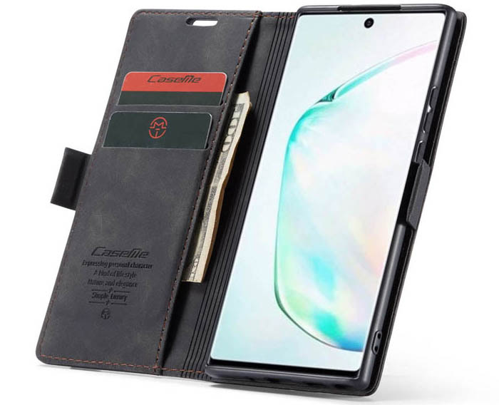 CaseMe Samsung Galaxy A81/Note 10 Lite Wallet Kickstand Magnetic Flip Leather Case