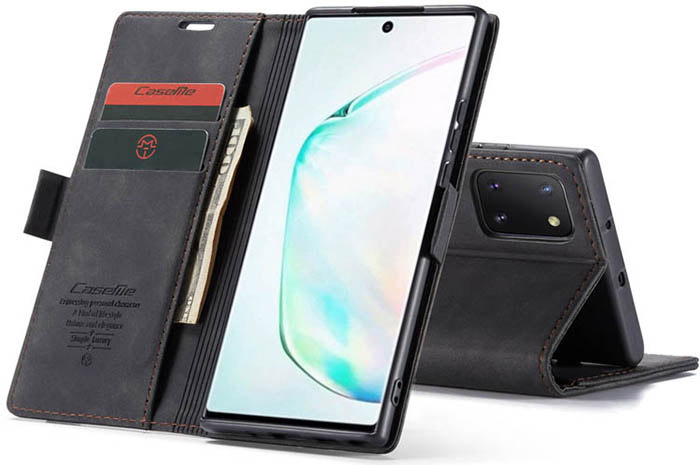 CaseMe Samsung Galaxy A81/Note 10 Lite Wallet Kickstand Magnetic Flip Leather Case