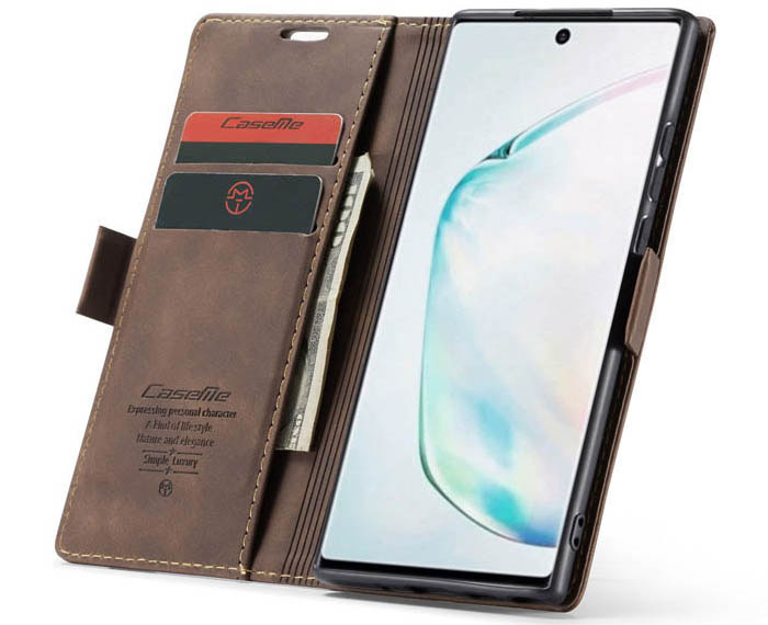 CaseMe Samsung Galaxy A81/Note 10 Lite Wallet Kickstand Magnetic Flip Leather Case