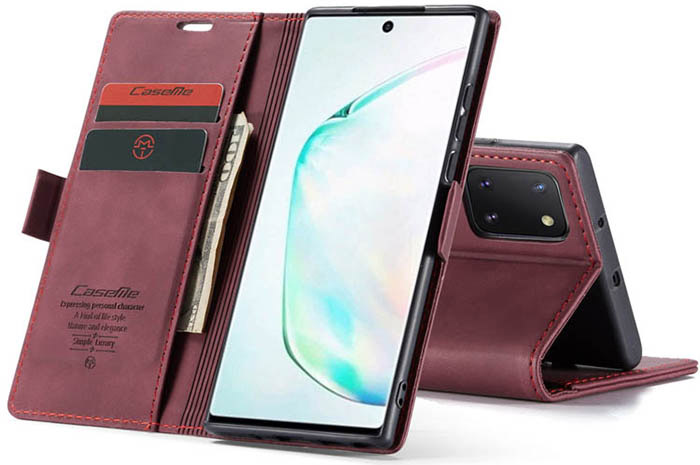 CaseMe Samsung Galaxy A81/Note 10 Lite Wallet Kickstand Magnetic Flip Leather Case