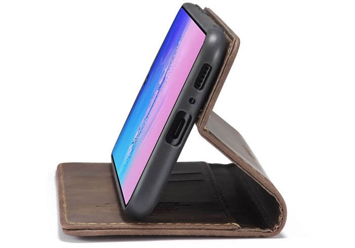 CaseMe Samsung Galaxy A91/S10 Lite Wallet Kickstand Magnetic Flip Leather Case