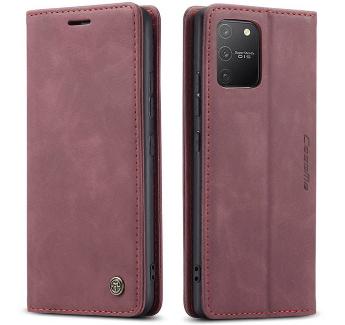 CaseMe Samsung Galaxy A91/S10 Lite Wallet Kickstand Magnetic Flip Leather Case