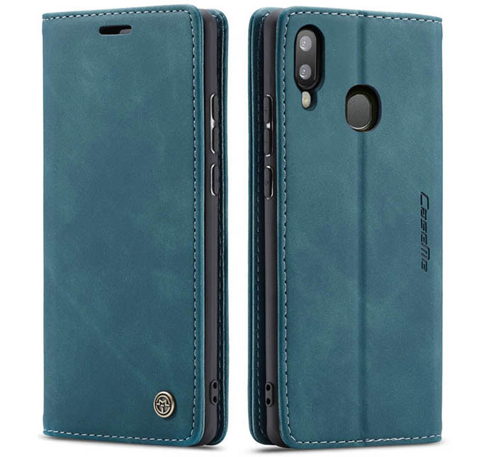 CaseMe Samsung Galaxy A20e Wallet Kickstand Magnetic Flip Leather Case