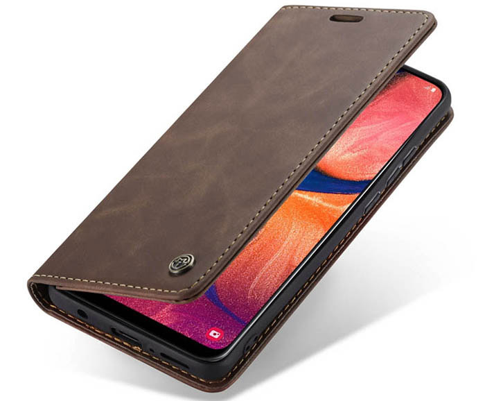 CaseMe Samsung Galaxy A20e Wallet Kickstand Magnetic Flip Leather Case