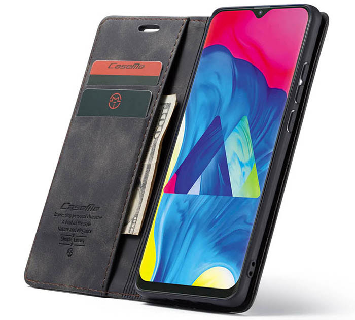 CaseMe Samsung Galaxy M10 Wallet Kickstand Magnetic Flip Leather Case