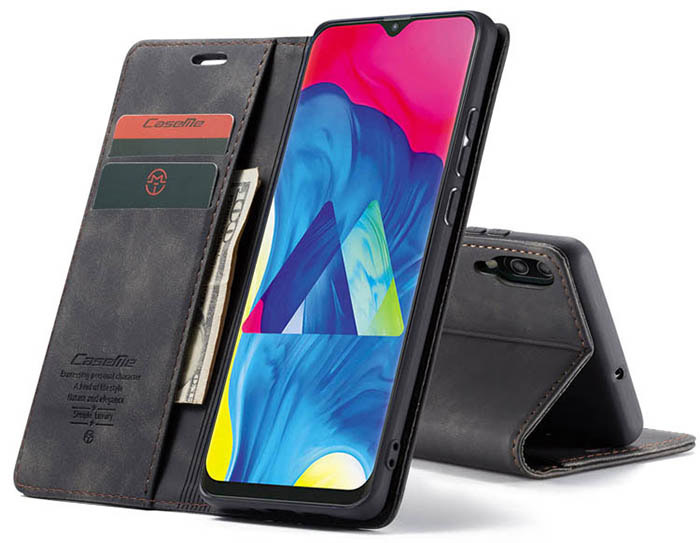 CaseMe Samsung Galaxy M10 Wallet Kickstand Magnetic Flip Leather Case