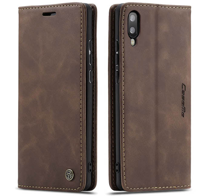 CaseMe Samsung Galaxy M10 Wallet Kickstand Magnetic Flip Leather Case