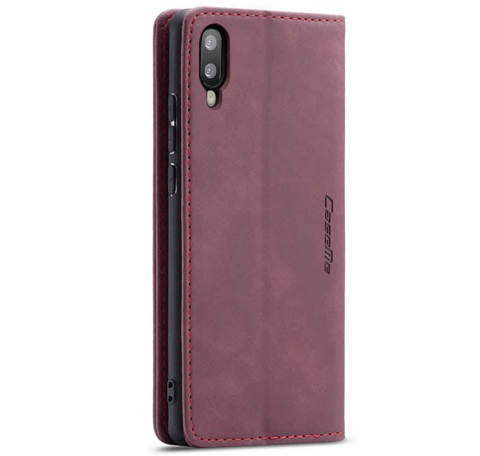 CaseMe Samsung Galaxy M10 Wallet Kickstand Magnetic Flip Leather Case