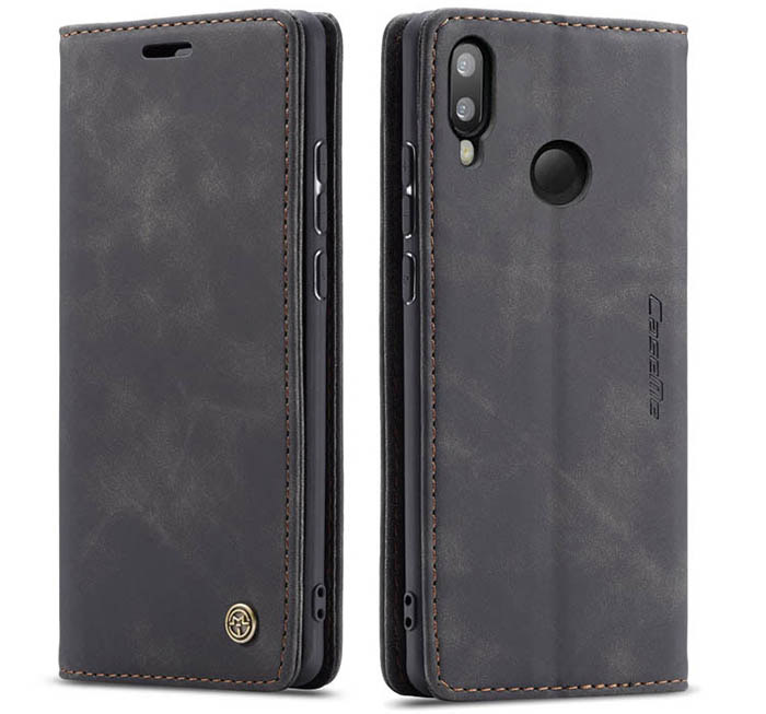 CaseMe Samsung Galaxy M20 Wallet Kickstand Magnetic Flip Leather Case