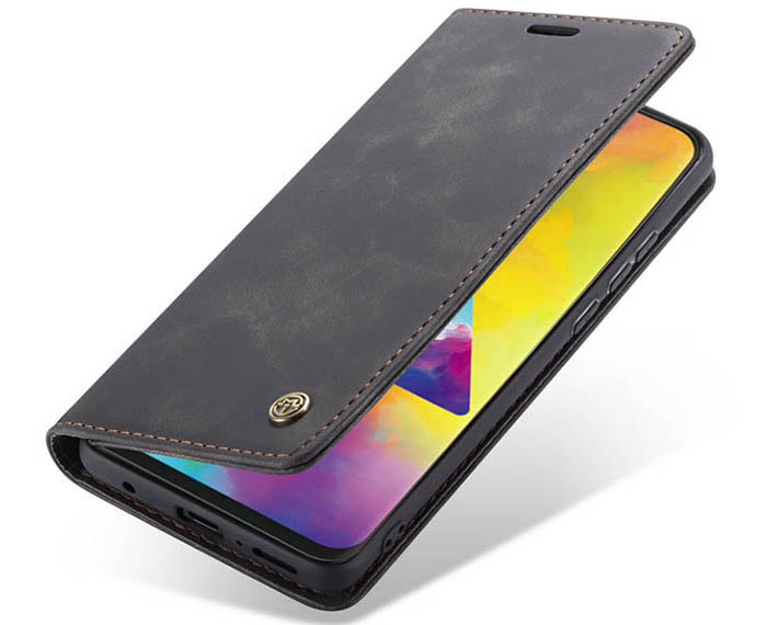 CaseMe Samsung Galaxy M20 Wallet Kickstand Magnetic Flip Leather Case