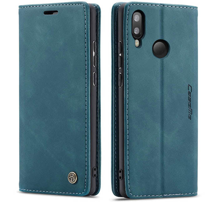 CaseMe Samsung Galaxy M20 Wallet Kickstand Magnetic Flip Leather Case