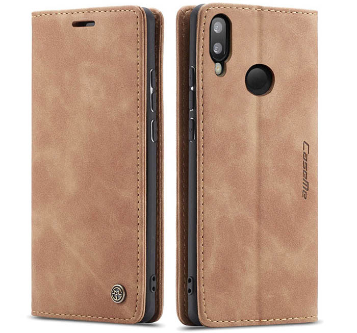 CaseMe Samsung Galaxy M20 Wallet Kickstand Magnetic Flip Leather Case