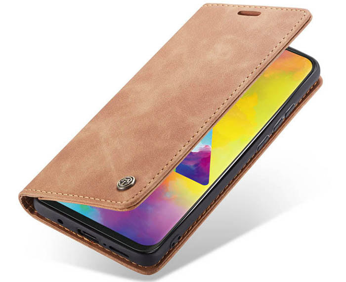 CaseMe Samsung Galaxy M20 Wallet Kickstand Magnetic Flip Leather Case