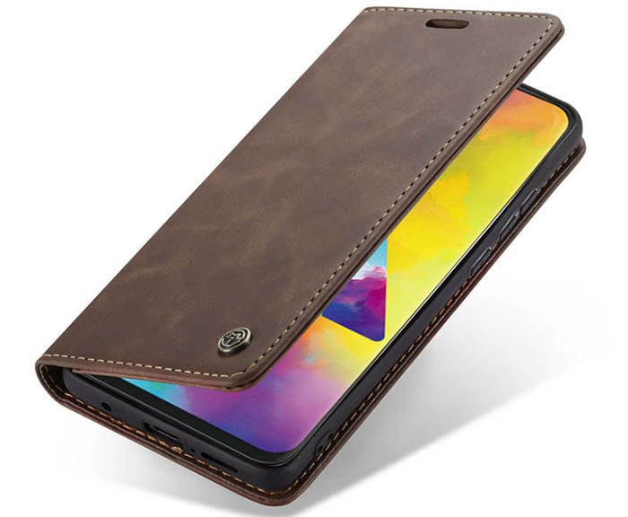 CaseMe Samsung Galaxy M20 Wallet Kickstand Magnetic Flip Leather Case