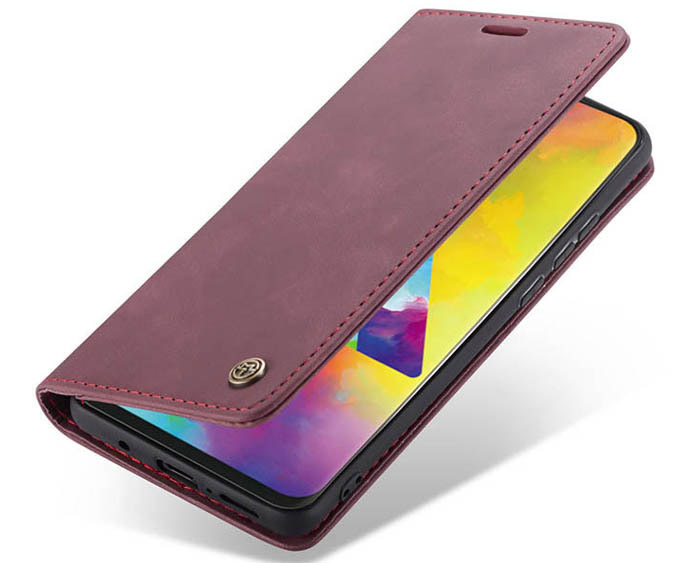 CaseMe Samsung Galaxy M20 Wallet Kickstand Magnetic Flip Leather Case