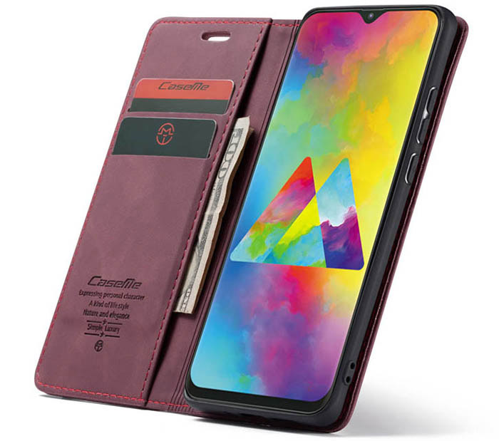 CaseMe Samsung Galaxy A10 Wallet Kickstand Magnetic Flip Leather Case