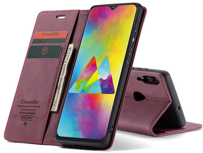 CaseMe Samsung Galaxy A10 Wallet Kickstand Magnetic Flip Leather Case