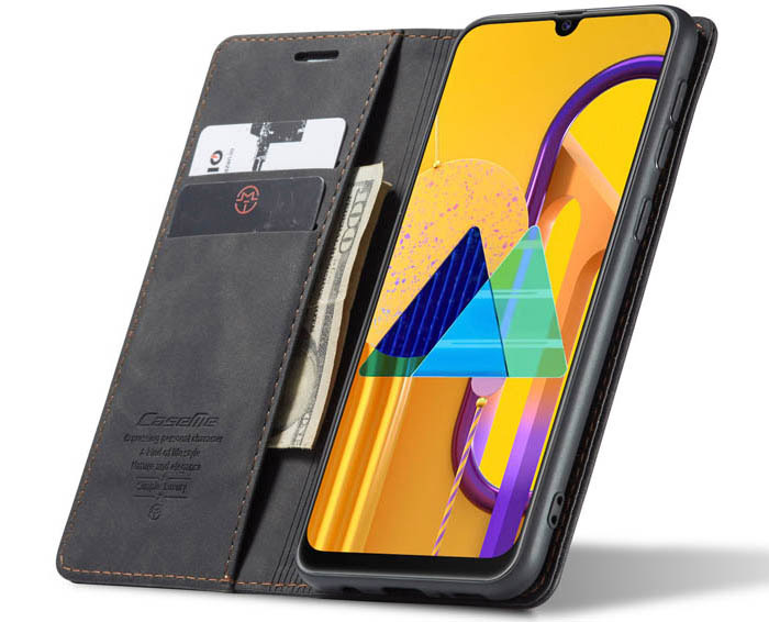 CaseMe Samsung Galaxy M30S/M21 Wallet Kickstand Magnetic Flip Leather Case