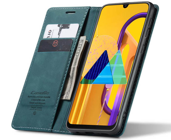 CaseMe Samsung Galaxy M30S/M21 Wallet Kickstand Magnetic Flip Leather Case