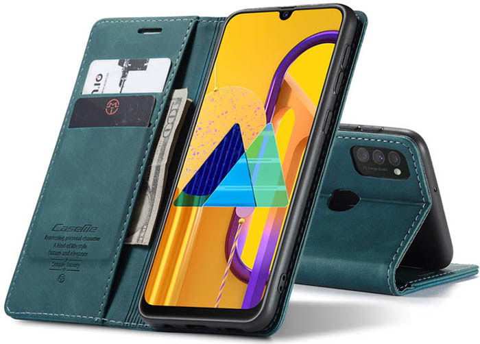 CaseMe Samsung Galaxy M30S/M21 Wallet Kickstand Magnetic Flip Leather Case