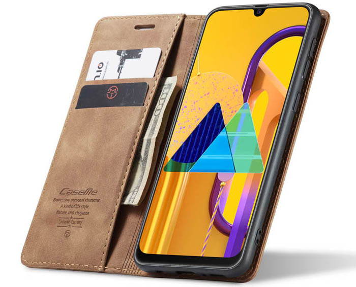 CaseMe Samsung Galaxy M30S/M21 Wallet Kickstand Magnetic Flip Leather Case