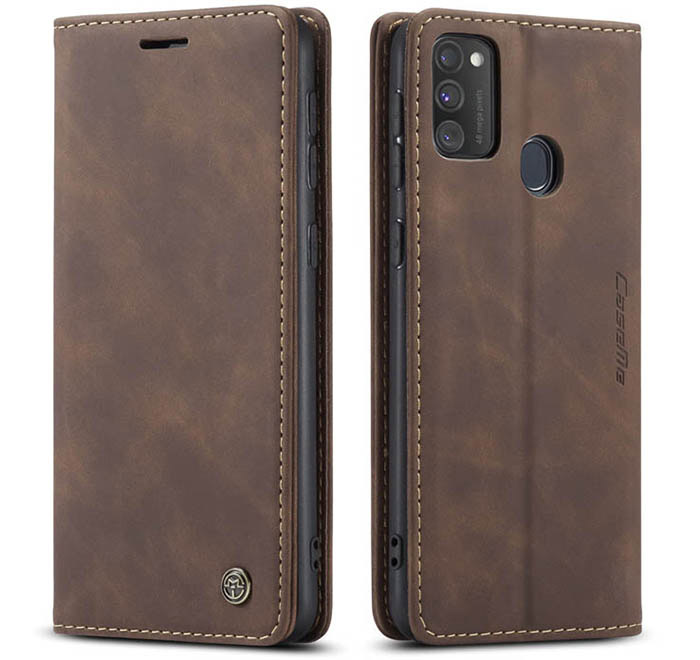 CaseMe Samsung Galaxy M30S/M21 Wallet Kickstand Magnetic Flip Leather Case