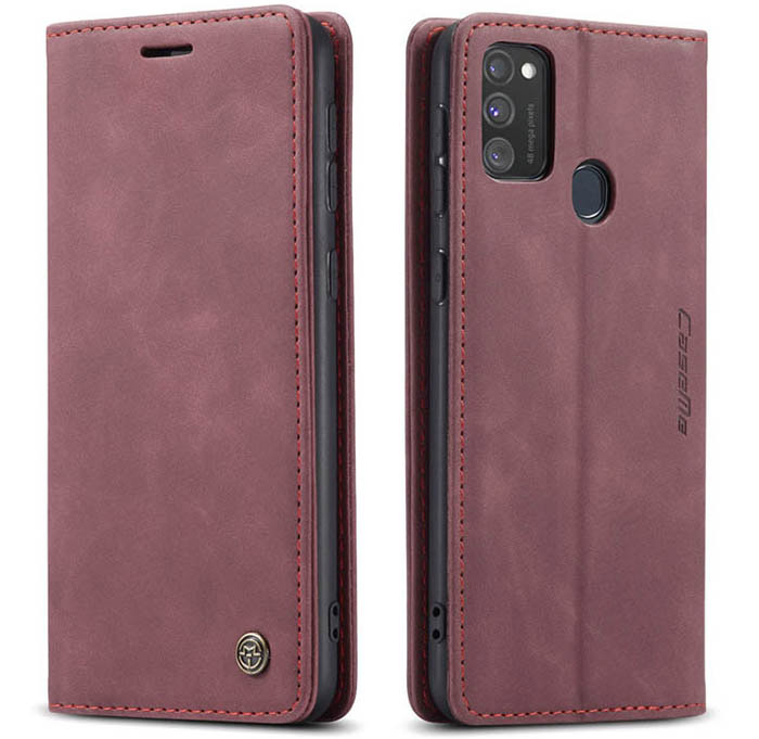 CaseMe Samsung Galaxy M30S/M21 Wallet Kickstand Magnetic Flip Leather Case