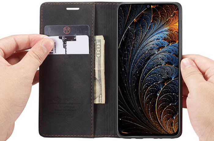 CaseMe Samsung Galaxy M31 Wallet Kickstand Magnetic Flip Leather Case