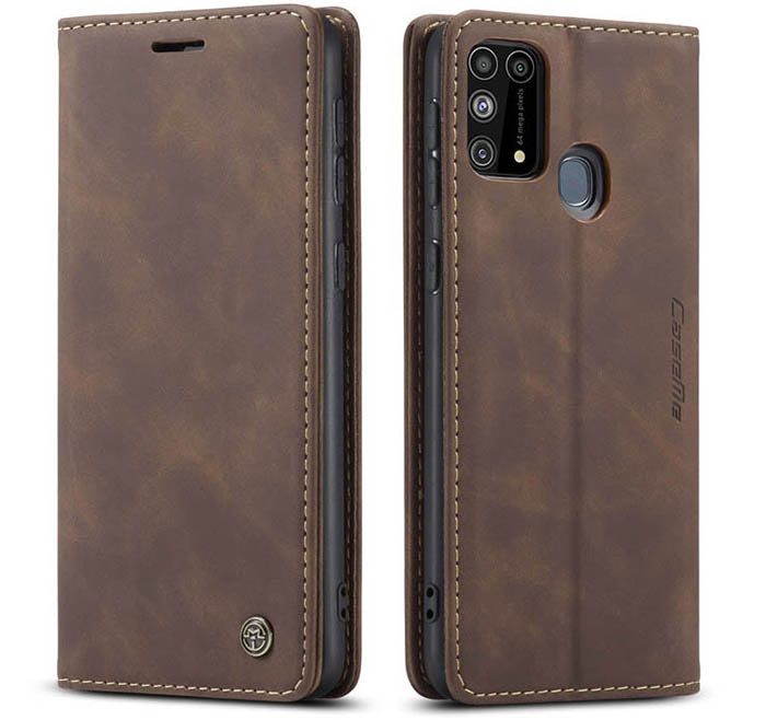 CaseMe Samsung Galaxy M31 Wallet Kickstand Magnetic Flip Leather Case