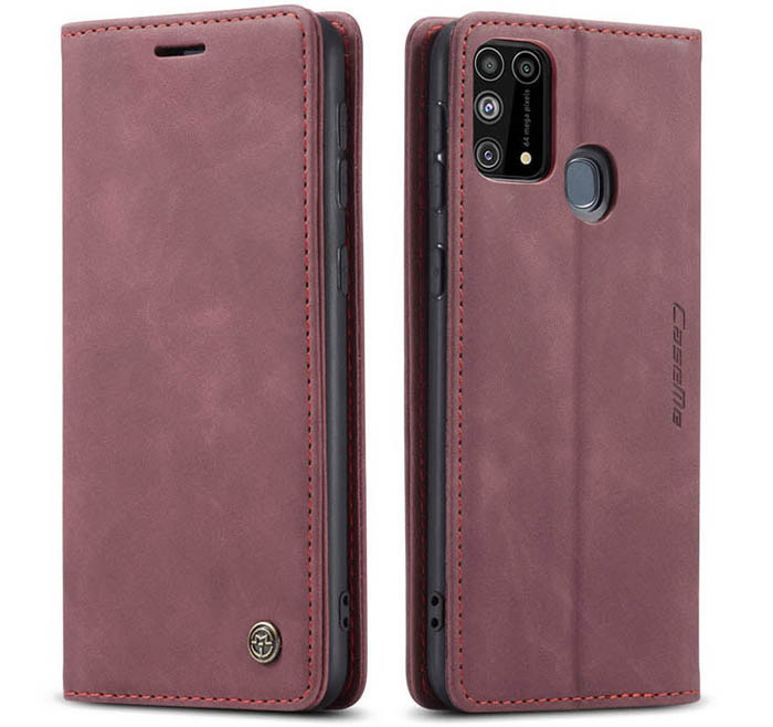 CaseMe Samsung Galaxy M31 Wallet Kickstand Magnetic Flip Leather Case