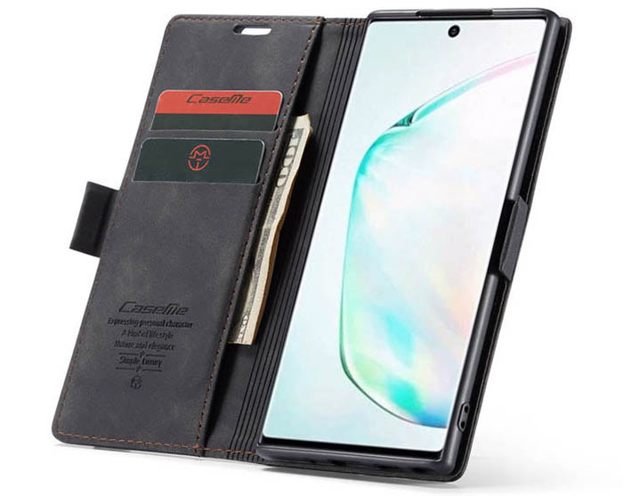 CaseMe Samsung Galaxy Note 10 Wallet Kickstand Magnetic Flip Leather Case