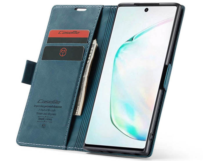 CaseMe Samsung Galaxy Note 10 Wallet Kickstand Magnetic Flip Leather Case