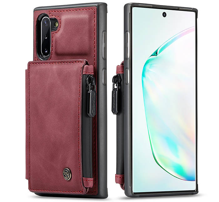 CaseMe Samsung Galaxy Note 10 Zipper Pocket Card Slots Case