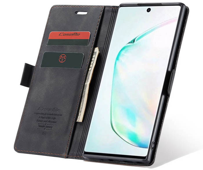 CaseMe Samsung Galaxy Note 10 Plus Wallet Kickstand Magnetic Flip Leather Case