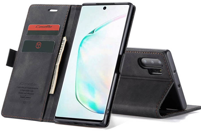 CaseMe Samsung Galaxy Note 10 Plus Wallet Kickstand Magnetic Flip Leather Case