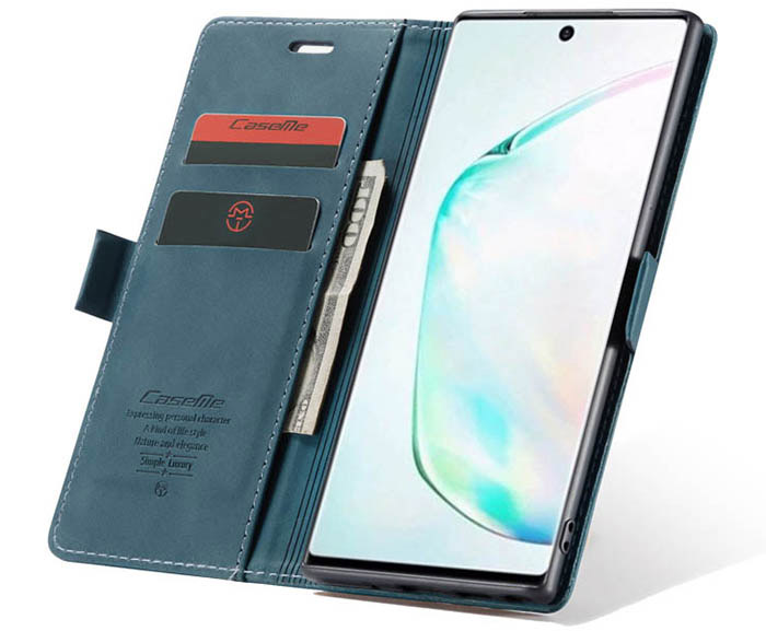 CaseMe Samsung Galaxy Note 10 Plus Wallet Kickstand Magnetic Flip Leather Case