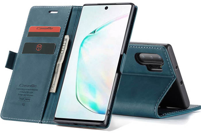 CaseMe Samsung Galaxy Note 10 Plus Wallet Kickstand Magnetic Flip Leather Case