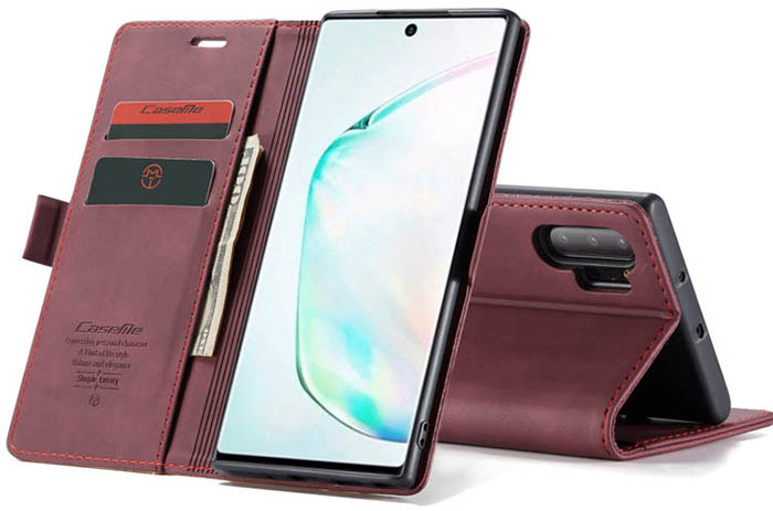 CaseMe Samsung Galaxy Note 10 Plus Wallet Kickstand Magnetic Flip Leather Case