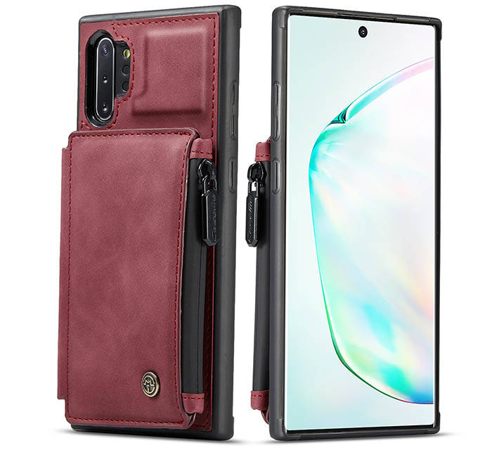 CaseMe Samsung Galaxy Note 10 Plus Zipper Pocket Card Slots Case