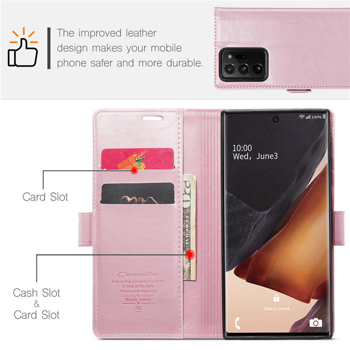 CaseMe Samsung Galaxy Note 20 Ultra Wallet Kickstand Magnetic Flip Case