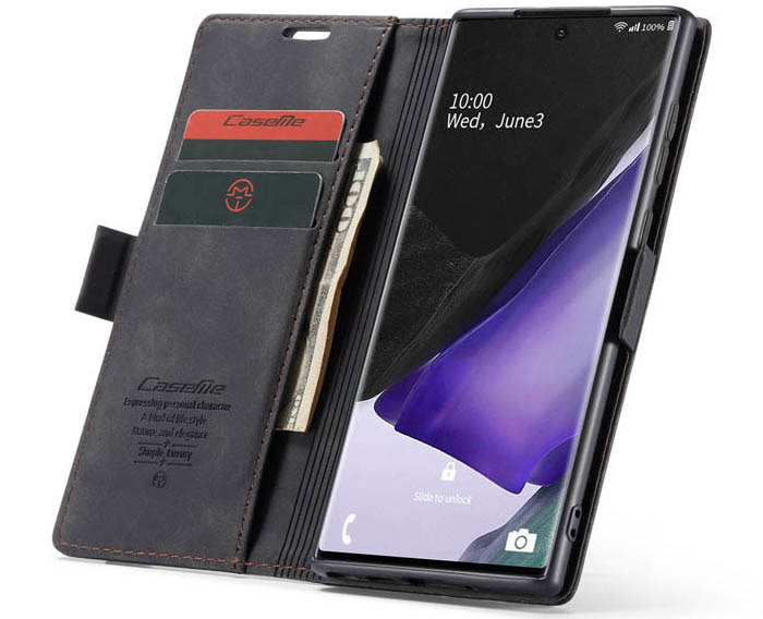 CaseMe Samsung Galaxy Note 20 Ultra Wallet Kickstand Magnetic Flip Leather Case