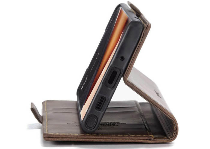 CaseMe Samsung Galaxy Note 20 Wallet Kickstand Magnetic Flip Leather Case