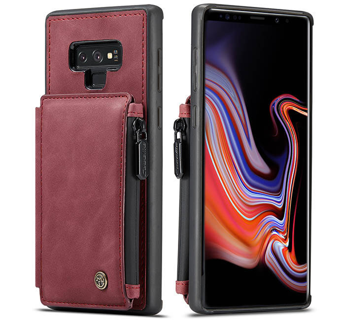 CaseMe Samsung Galaxy Note 9 Zipper Pocket Card Slots Case