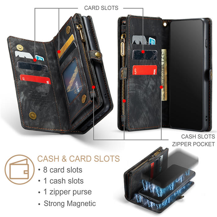 CaseMe Samsung Galaxy S10 Wallet Case with Wrist Strap