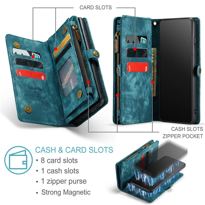 CaseMe Samsung Galaxy S10 Plus Wallet Case with Wrist Strap