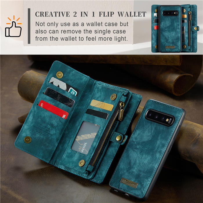 CaseMe Samsung Galaxy S10 Plus Wallet Case with Wrist Strap